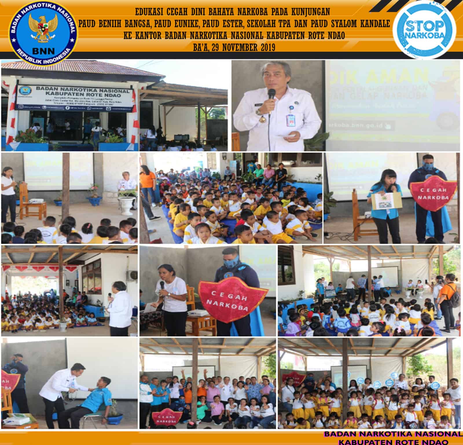 Edukasi Cegah Dini Bahaya Narkoba Pada Kunjujngan Paud Benih Bangsa, Paud Eunike, Paud Ester, Sekolah TPA dan Paud Syalom Kandale Edukasi Cegah Dini Bahaya Narkoba Pada Kunjujngan Paud Benih Bangsa, Paud Eunike, Paud Ester, Sekolah TPA dan Paud Syalom Kandale