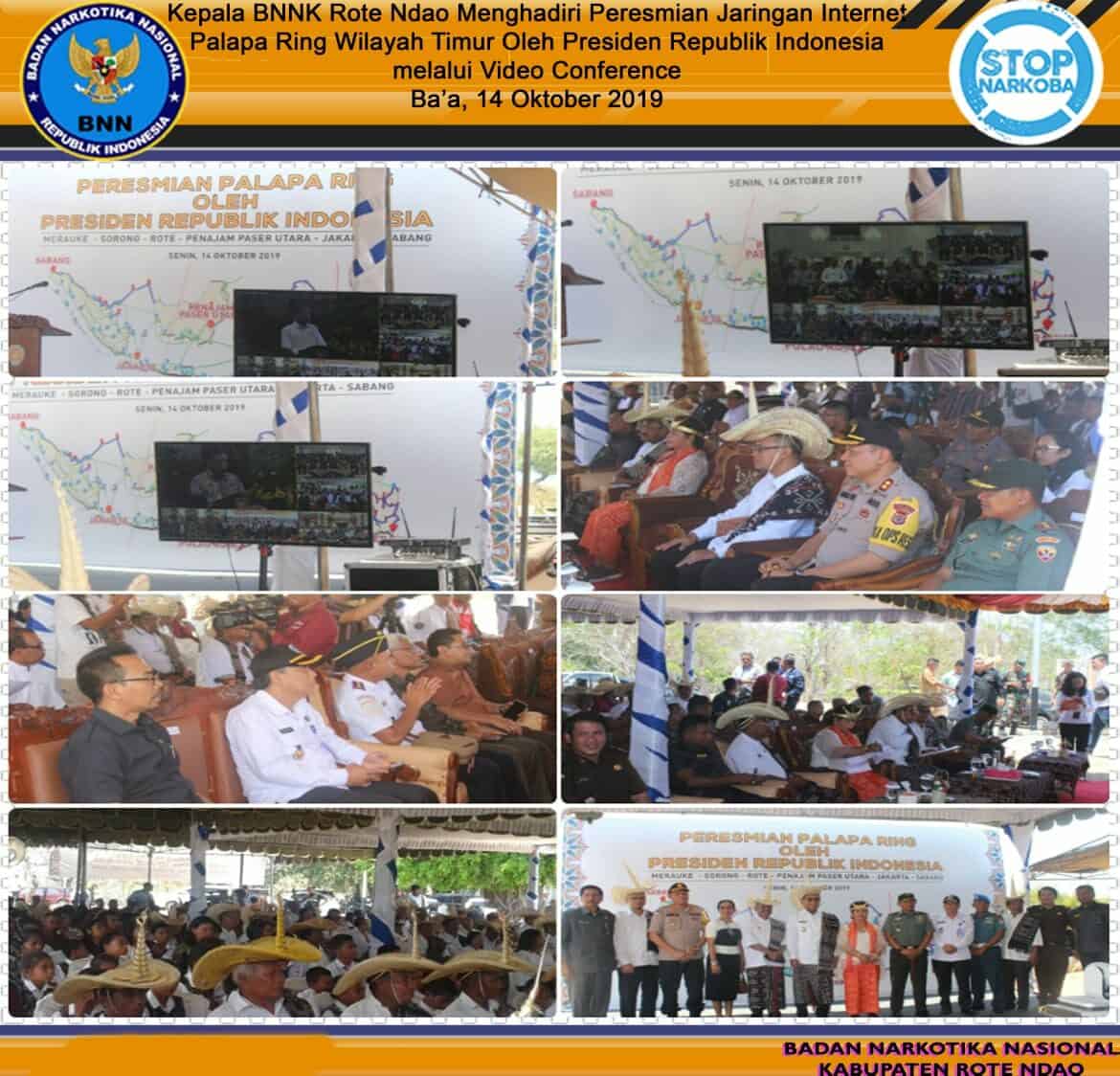 Kepala BNNK Rote Ndao Menghadiri Peresmian Jaringan Internet Palapa Ring Wilayah Timur Oleh Presiden RI Kepala BNNK Rote Ndao Menghadiri Peresmian Jaringan Internet Palapa Ring Wilayah Timur Oleh Presiden RI