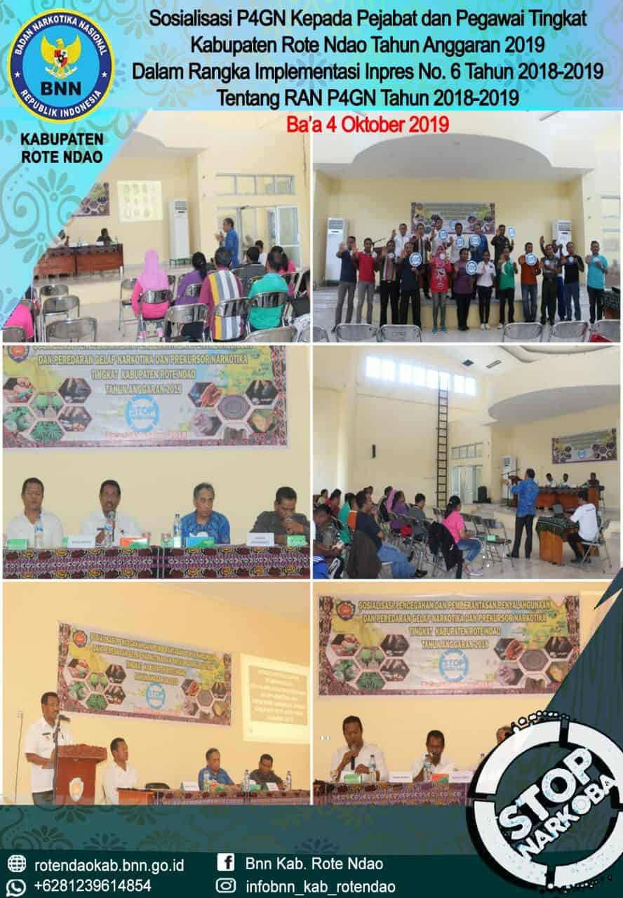 Sosialisasi P4GN Kepada Pejabat dan Pegawai Tingkat Kabupaten Rote Ndao Tahun Anggaran 2019 Sosialisasi P4GN Kepada Pejabat dan Pegawai Tingkat Kabupaten Rote Ndao Tahun Anggaran 2019