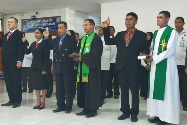 Pelantikan dan Pengambilan Sumpah / Janji Jabatan Eselon IV-A di Lingkungan BNNP NTT dan Jajaran.