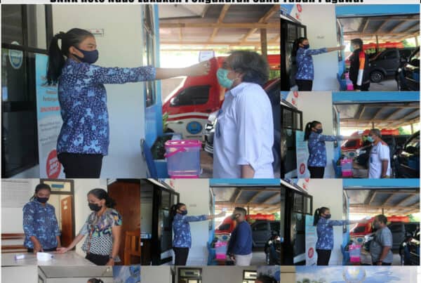 Deteksi Dini Penyebaran Virus Covid-19, BNNK Rote Ndao Melakukan Pengukuran Suhu Tubuh Pegawai