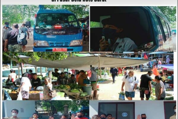 Edukasi Cegah Bahaya Narkoba dan Cegah Covid-19 di Pasar Delha Rote Barat