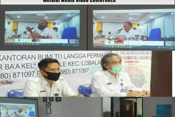 Rapim BNN RI, BNNP, BNNK/Kota Se Indonesia Melalui Media Video Conference.