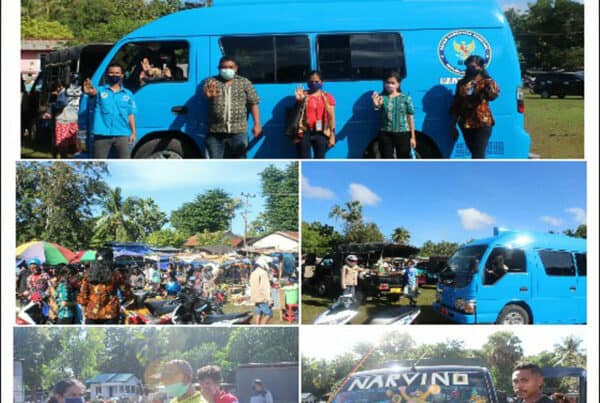 KIE P4GN dan Cegah Covid-19 di Pasar Busalangga Rote Barat Laut