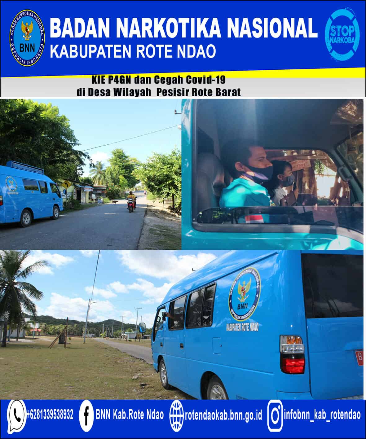 KIE P4GN dan Cegah Covid-19 di wilayah pesisir Desa-Desa di Rote Barat KIE P4GN dan Cegah Covid-19 di wilayah pesisir Desa-Desa di Rote Barat