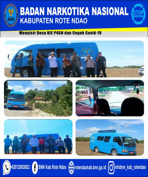 Menyisir Desa Mbueain, Pantai Tonnga, Desa Oelolot dan Desa Oenitas Rote Barat KIE P4GN dan Cegah Covid-19