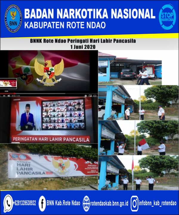 BNNK Rote Ndao Memperingati Hari Lahir Pancasila Tahun 2020