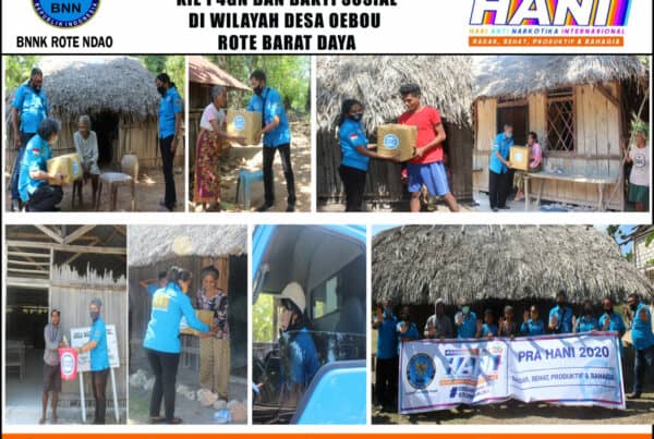 Pra HANI BNNK Rote Ndao Laksanakan KIE P4GN dan Baksos di Wilayah Desa Oebou Rote Barat Daya