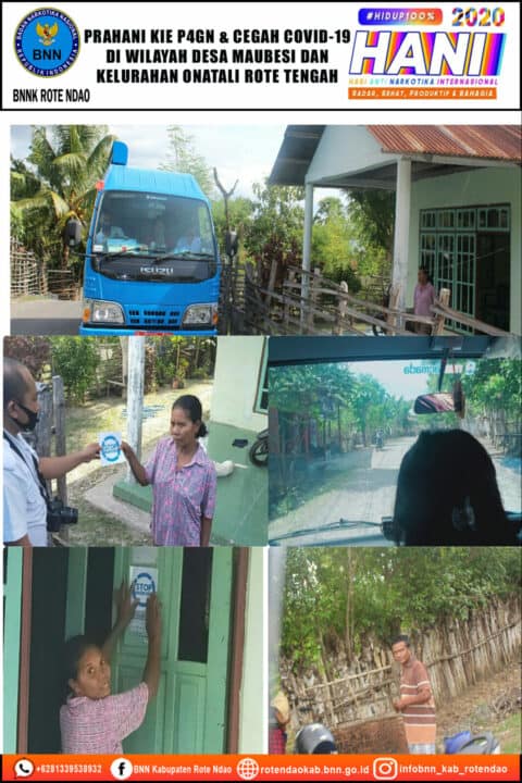 Pra HANI KIE P4GN dan Cegah Covid-19 di wilayah Desa Maubesi dan Kelurahan Onatali Rote Tengah