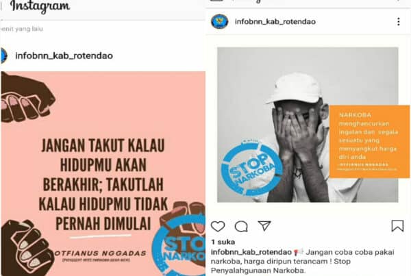 Publikasi Konten P4GN Oleh Penggiat Anti Narkoba Melalui Media Sosial BNNK Rote Ndao