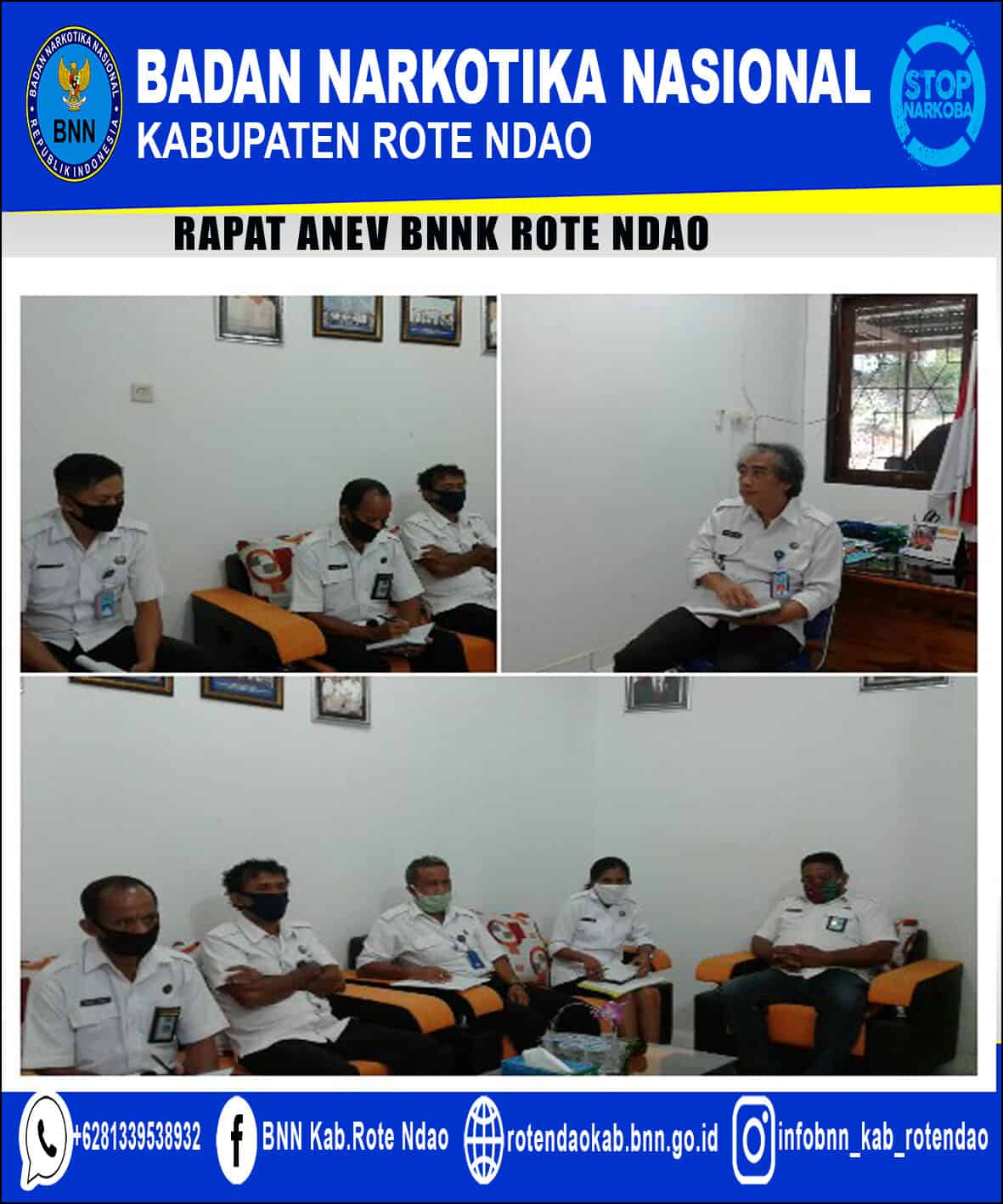 BNNK Rote Ndao Melaksanakan Rapat Anev Pelaksanaan Program BNNK Rote Ndao Melaksanakan Rapat Anev Pelaksanaan Program