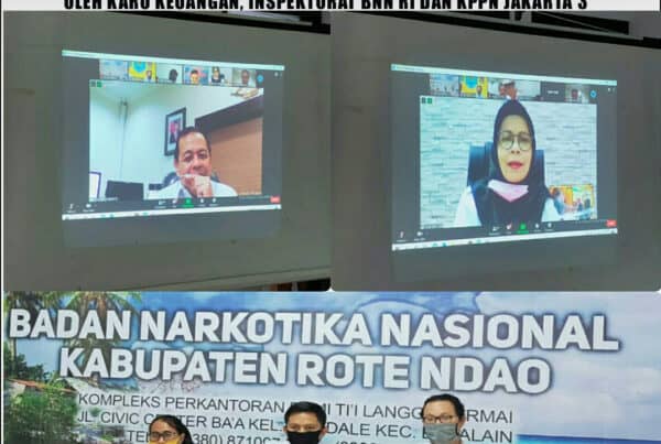 Mengikuti Sosialisasi PMK Nomor 183 Tahun 2019 dengan Biro Keuangan, Irwas BNN RI dan KPPN Jakarta 3 melalui Vidcon