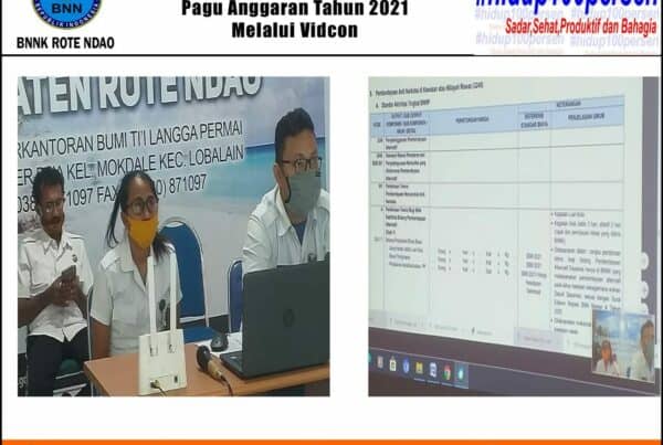Mengikuti Rapat Penyusunan Pagu Anggaran 2021 Malalui Vidcon