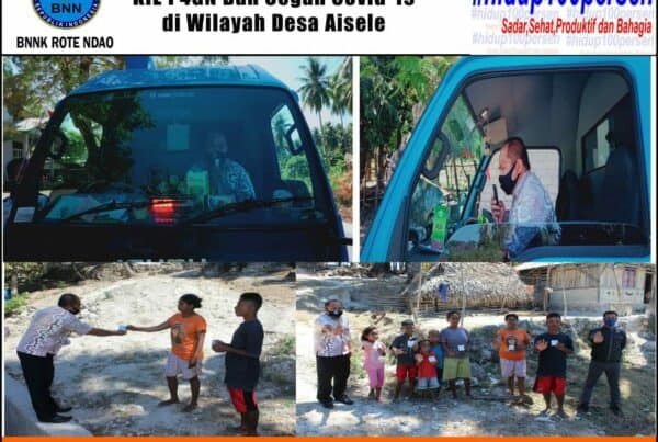 BNNK Rote Ndao Melakukan KIE P4GN dan Cegah Covid-19 di wilayah Desa Aisele