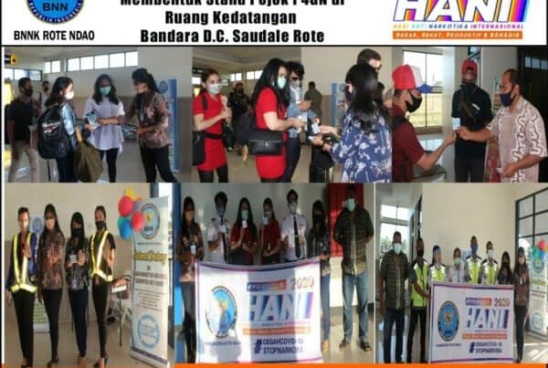 Pasca HANI BNNK Rote Ndao Membentuk Stand Pojok P4GN di Ruang Kedatangan Bandara D. C. Saudale Rote