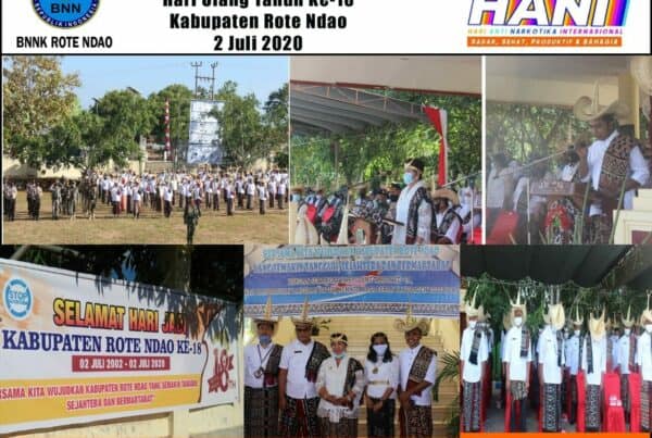 Mengikuti Upacara Peringatan HUT Ke -18 Kabupaten Rote Ndao