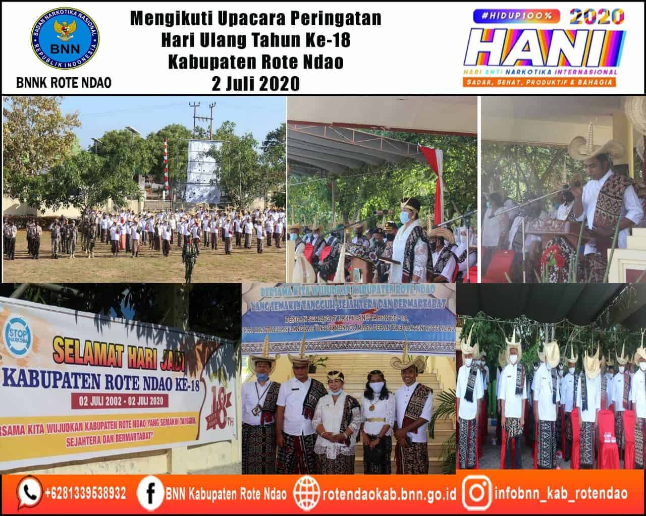 Mengikuti Upacara Peringatan HUT Ke -18 Kabupaten Rote Ndao Mengikuti Upacara Peringatan HUT Ke -18 Kabupaten Rote Ndao