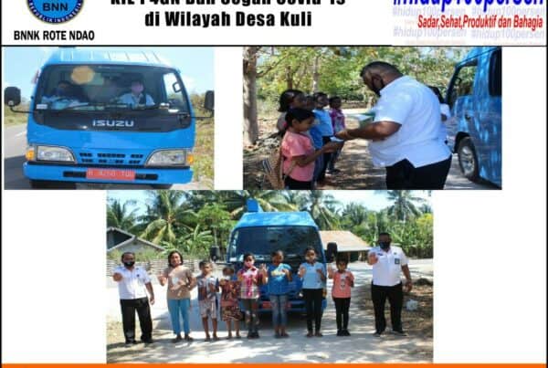 BNNK Rote Ndao Melakukan KIE P4GN dan Cegah Covid-19 di wilayah Desa Kuli