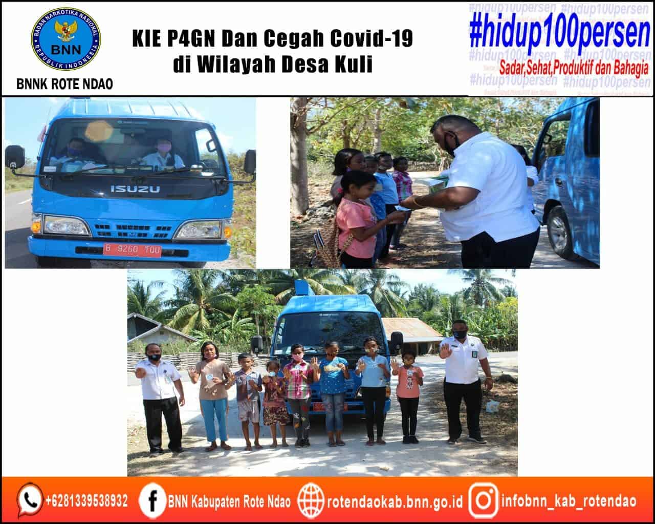 BNNK Rote Ndao Melakukan KIE P4GN dan Cegah Covid-19 di wilayah Desa Kuli BNNK Rote Ndao Melakukan KIE P4GN dan Cegah Covid-19 di wilayah Desa Kuli
