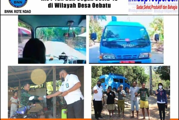 BNNK Rote Ndao Melakukan KIE P4GN dan Cegah Covid-19 di wilayah Desa Oebatu