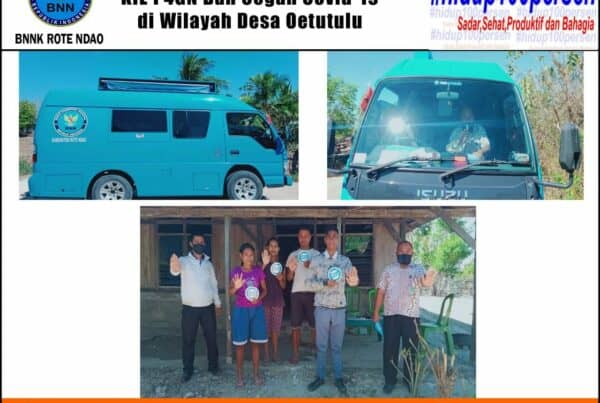 BNNK Rote Ndao Melakukan KIE P4GN dan Cegah Covid-19 di wilayah Desa Oetutulu