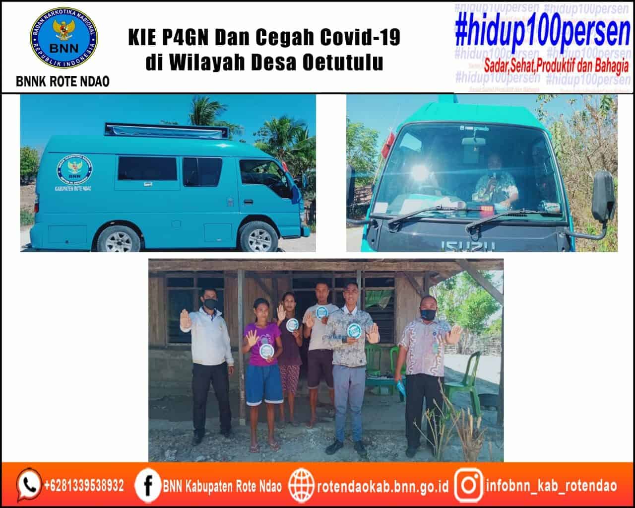 BNNK Rote Ndao Melakukan KIE P4GN dan Cegah Covid-19 di wilayah Desa Oetutulu BNNK Rote Ndao Melakukan KIE P4GN dan Cegah Covid-19 di wilayah Desa Oetutulu