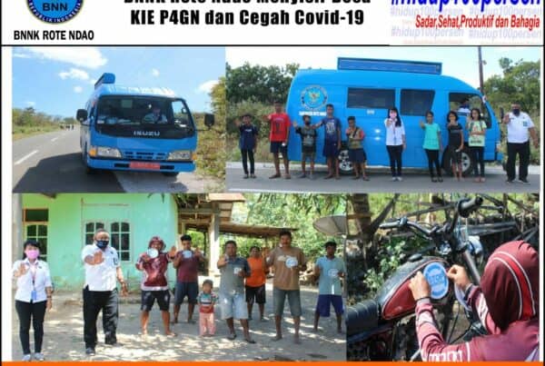 BNNK Rote Ndao Menyisir Desa KIE P4GN dan Cegah Covid-19 di wilayah Desa Oeteas