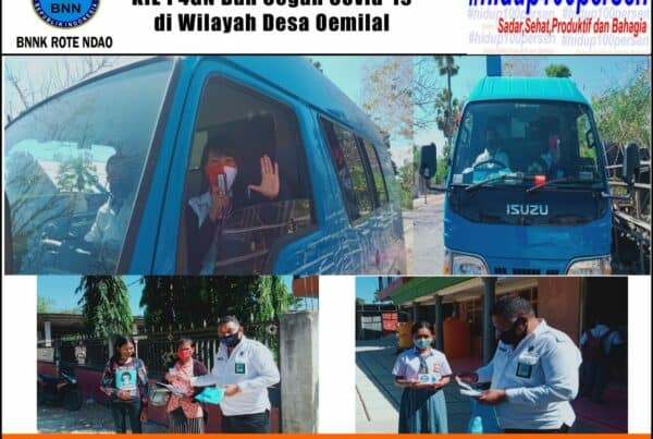 BNNK Rote Ndao Melakukan KIE P4GN dan Cegah Covid-19 di wilayah Desa Oemilal