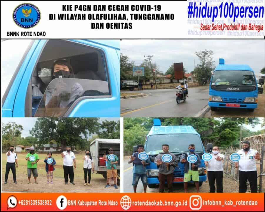 KIE P4GN dan Cegah Covid-19 di Wilayah Olafuliha’a, Tungganamo dan Oenitas