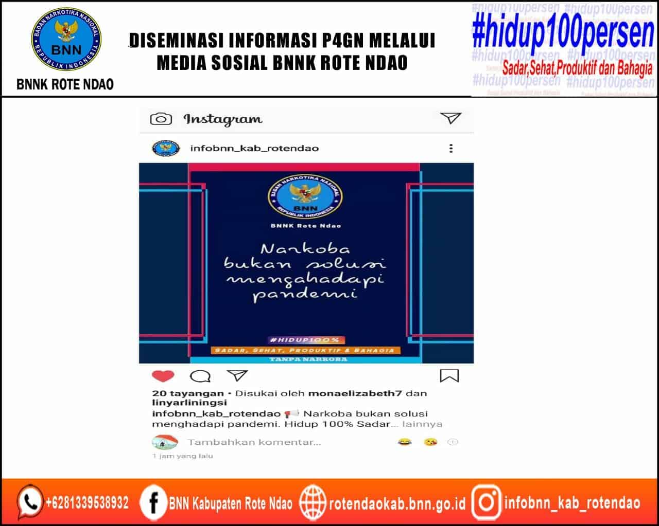 Diseminasi Informasi P4GN Melalui Media Sosial Diseminasi Informasi P4GN Melalui Media Sosial