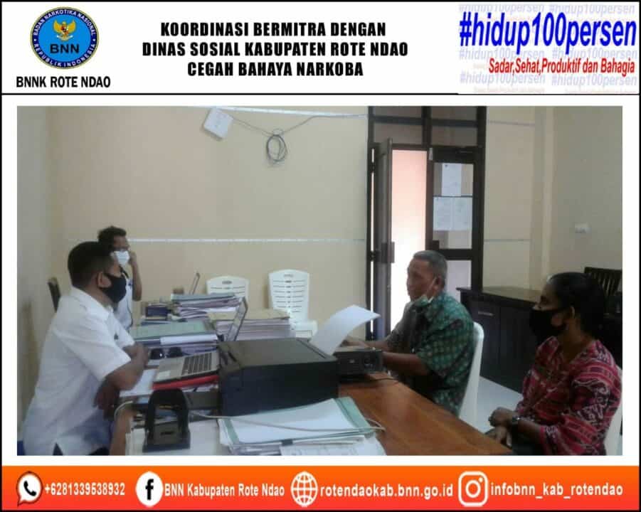 Koordinasi Bermitra Dengan Dinas Sosial Kabupaten Rote Ndao Cegah Bahaya Narkoba