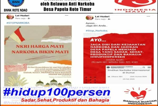 Kampanye Bahaya Narkoba Melalui Media Online oleh Relawan Anti Narkoba Desa Papela Rote Timur