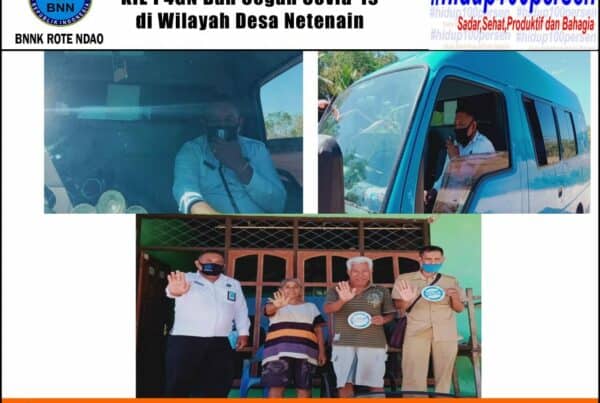 BNNK Rote Ndao Melakukan KIE P4GN dan Cegah Covid-19 di wilayah Desa Netenain