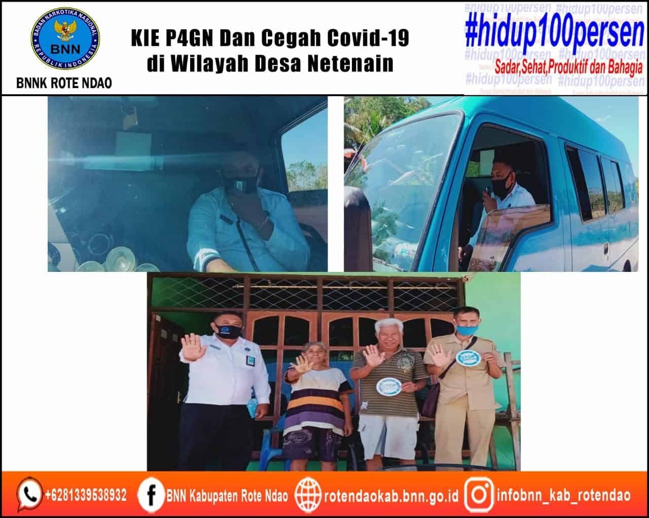 BNNK Rote Ndao Melakukan KIE P4GN dan Cegah Covid-19 di wilayah Desa Netenain BNNK Rote Ndao Melakukan KIE P4GN dan Cegah Covid-19 di wilayah Desa Netenain