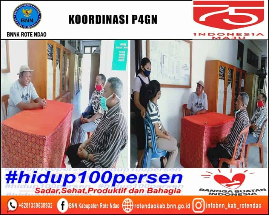 Koordinas P4GN dengan Dinas Kesehatan Kabupaten Rote Ndao