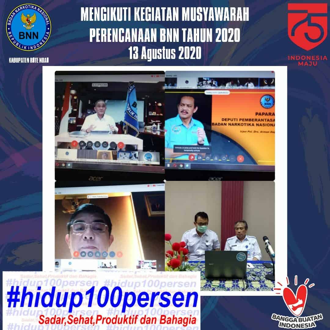 Mengikuti Musyawarah Perencanaan BNN Tahun 2020 Secara Virtual Melalui Video Conference hari kedua Mengikuti Musyawarah Perencanaan BNN Tahun 2020 Secara Virtual Melalui Video Conference hari kedua