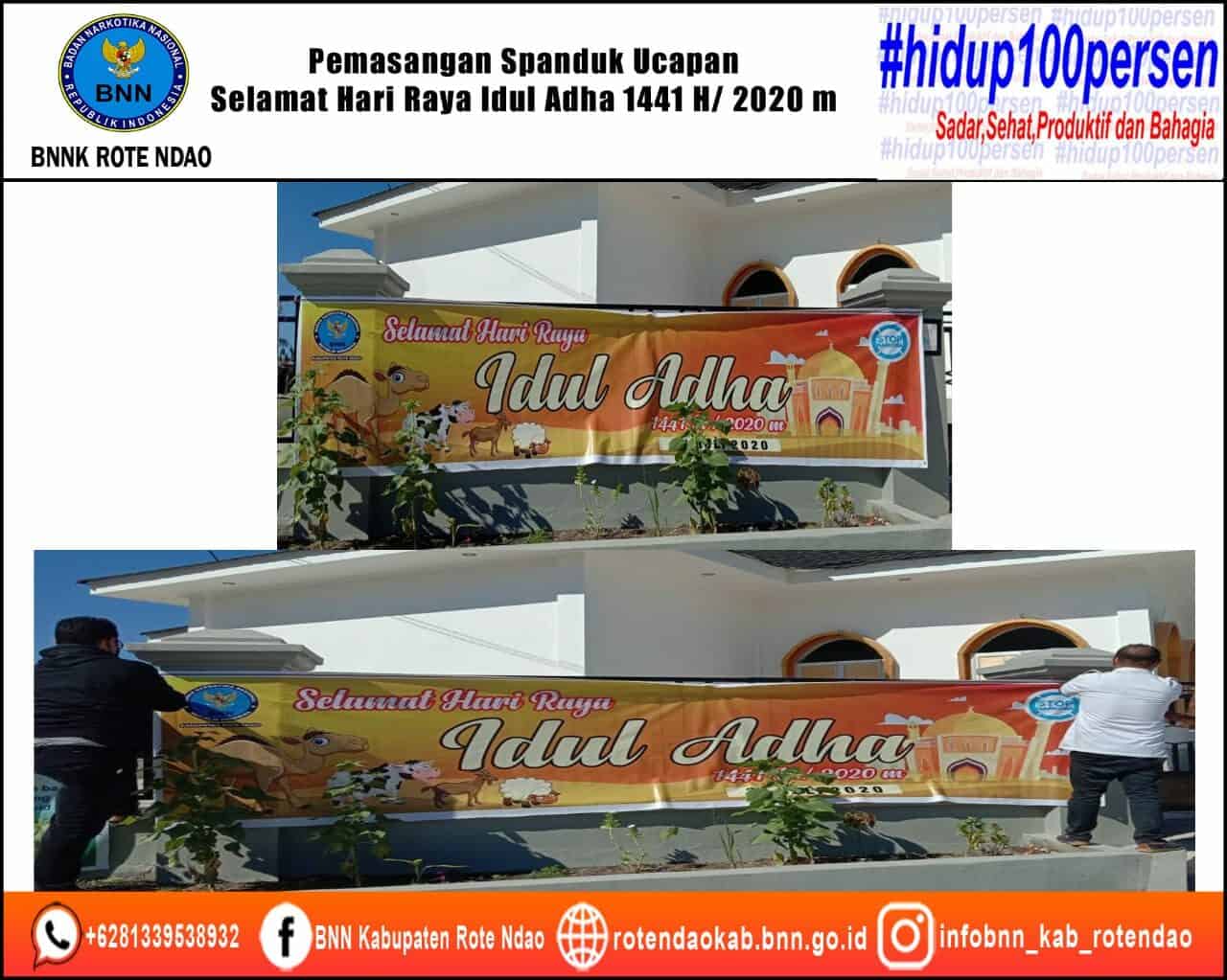 Pemasangan Spanduk Ucapan Selamat Hari Raya Idul Adha 1441 H/2020 Pemasangan Spanduk Ucapan Selamat Hari Raya Idul Adha 1441 H/2020