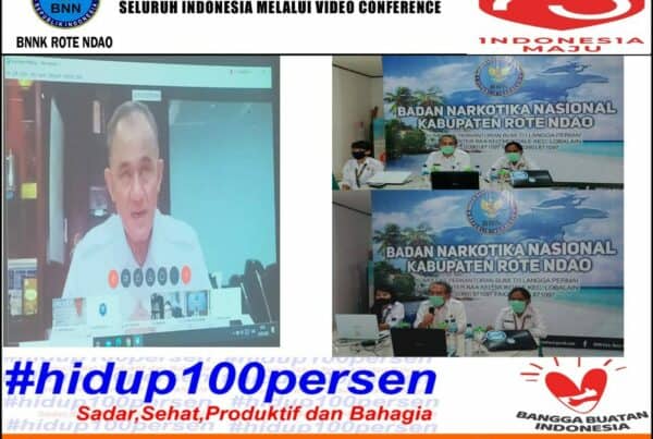 Mengikuti Rapim BNN RI, BNNP dan BNNK/Kota Seluruh Indonesia Secara Virtual Melalui Video Conference