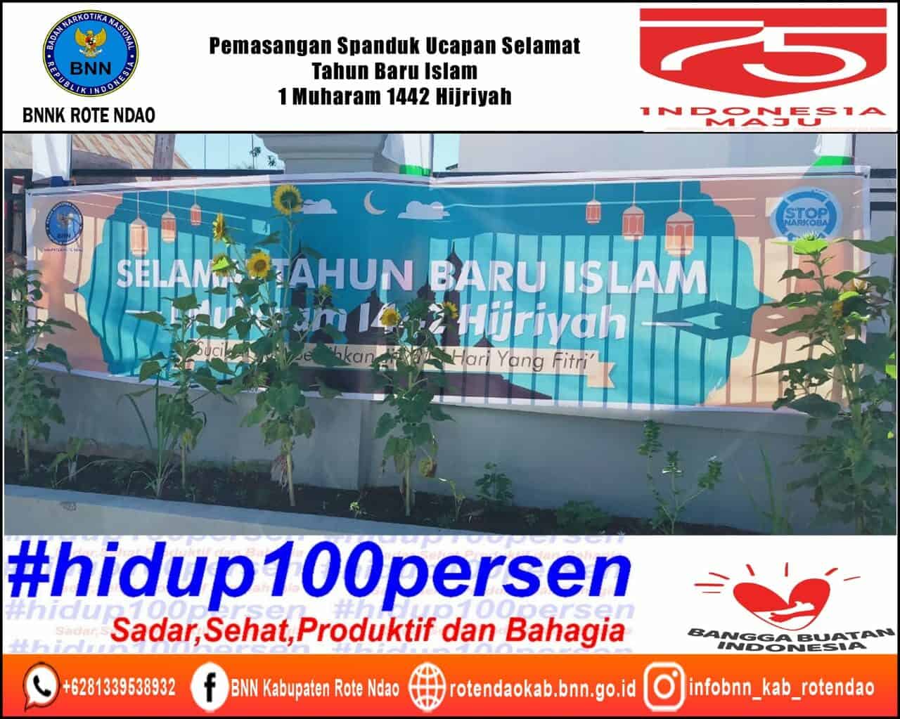 Pemasangan Spanduk Ucapan Selamat Tahun Baru 1 Muharam 1442 Hijriyah Pemasangan Spanduk Ucapan Selamat Tahun Baru 1 Muharam 1442 Hijriyah