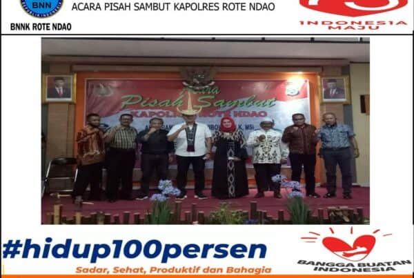 Kepala BNNK Rote Ndao Mengikuti Acara Pisah Sambut Kapolres Rote Ndao