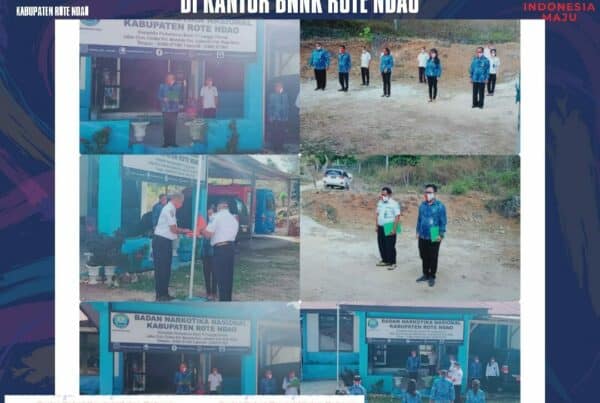 Upacara Peringatan HUT Ke – 75 Proklamasi Kemerdekaan RI di Kantor BNNK Rote Ndao