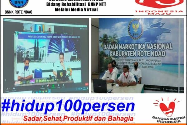 Mengikuti Kegiatan Rapat Pembekalan Pemulihan Berbasis Masyarakat Bidang Rehabilitasi BNNP NTT Melalui Media Virtual