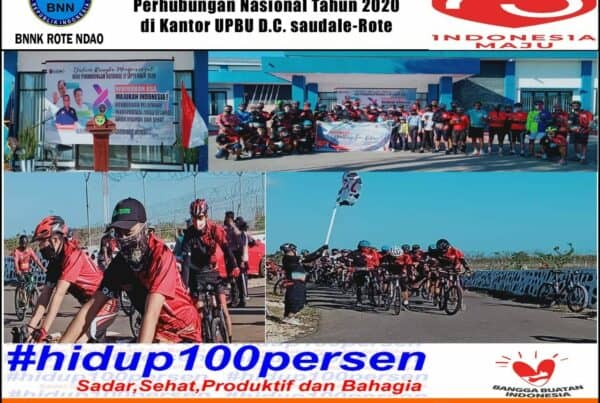 Mengikuti Acara Memperingati Hari Perhubungan Nasional Tahun 2020 di Kantor UPBU D.C. Saudale Rote Melalui Bersepeda