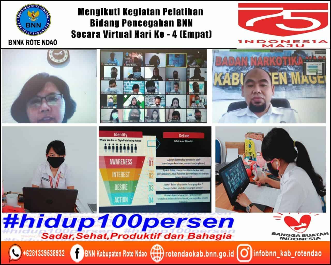Mengikuti Kegiatan Pelatihan Teknis Bidang Pencegahan BNN secara Virtual (Distance Learning) Hari Ke-4 (Tiga) Mengikuti Kegiatan Pelatihan Teknis Bidang Pencegahan BNN secara Virtual (Distance Learning) Hari Ke-4 (Tiga)