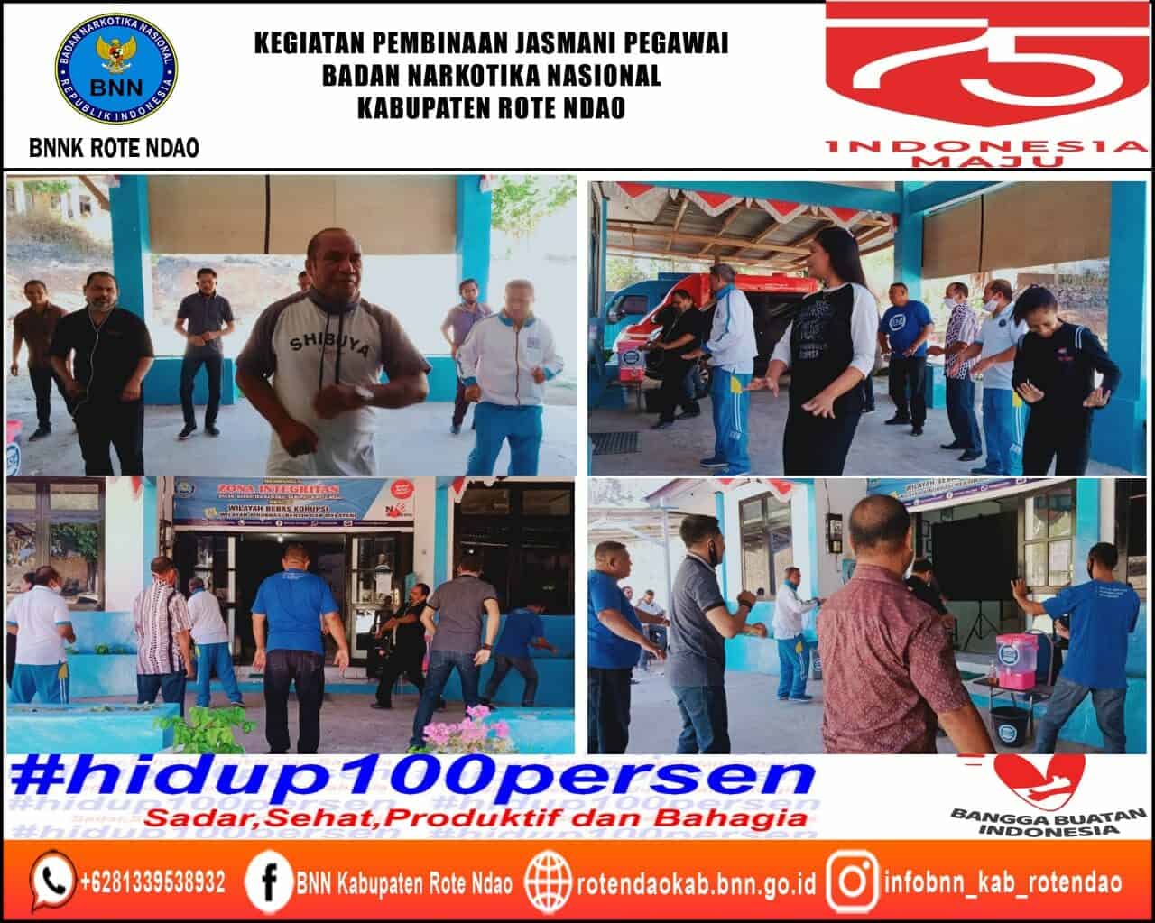 Kegiatan Pembinaan Jasmani Pegawai BNNK Rote Ndao Kegiatan Pembinaan Jasmani Pegawai BNNK Rote Ndao