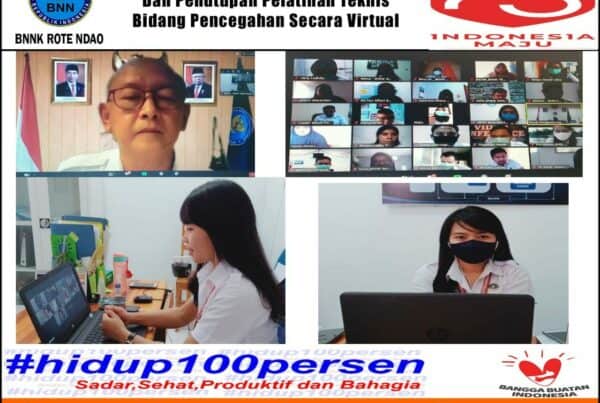 _Mengikuti Evaluasi Rencana Aksi Peserta dan Penutupan Pelatihan Teknis Bidang Pencegahan BNN secara Virtual