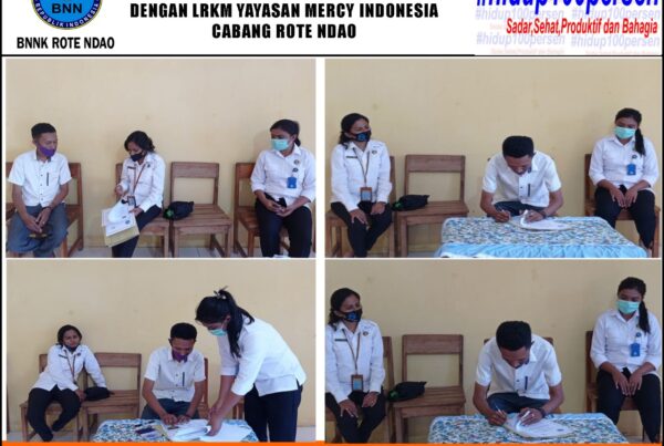 Penandatanganan Dan Penyerahan Perjanjian Kerja Sama BNNP NTT dengan LRKM Yayasan Mercy Indonesia Cabang Rote Ndao