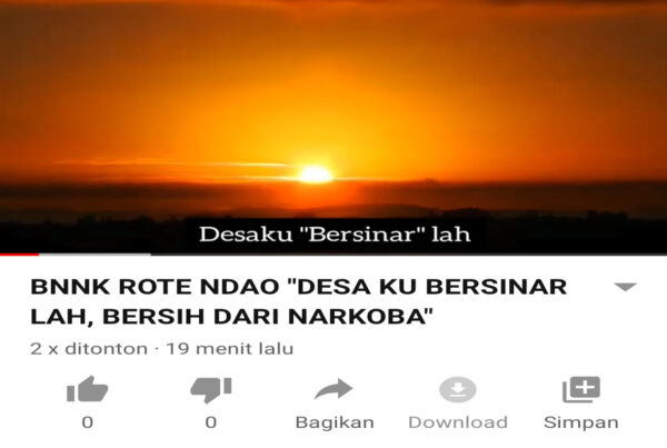 Publikasi Konten Desa Bersinar Melalui Akun Media Sosial BNNK Rote Ndao