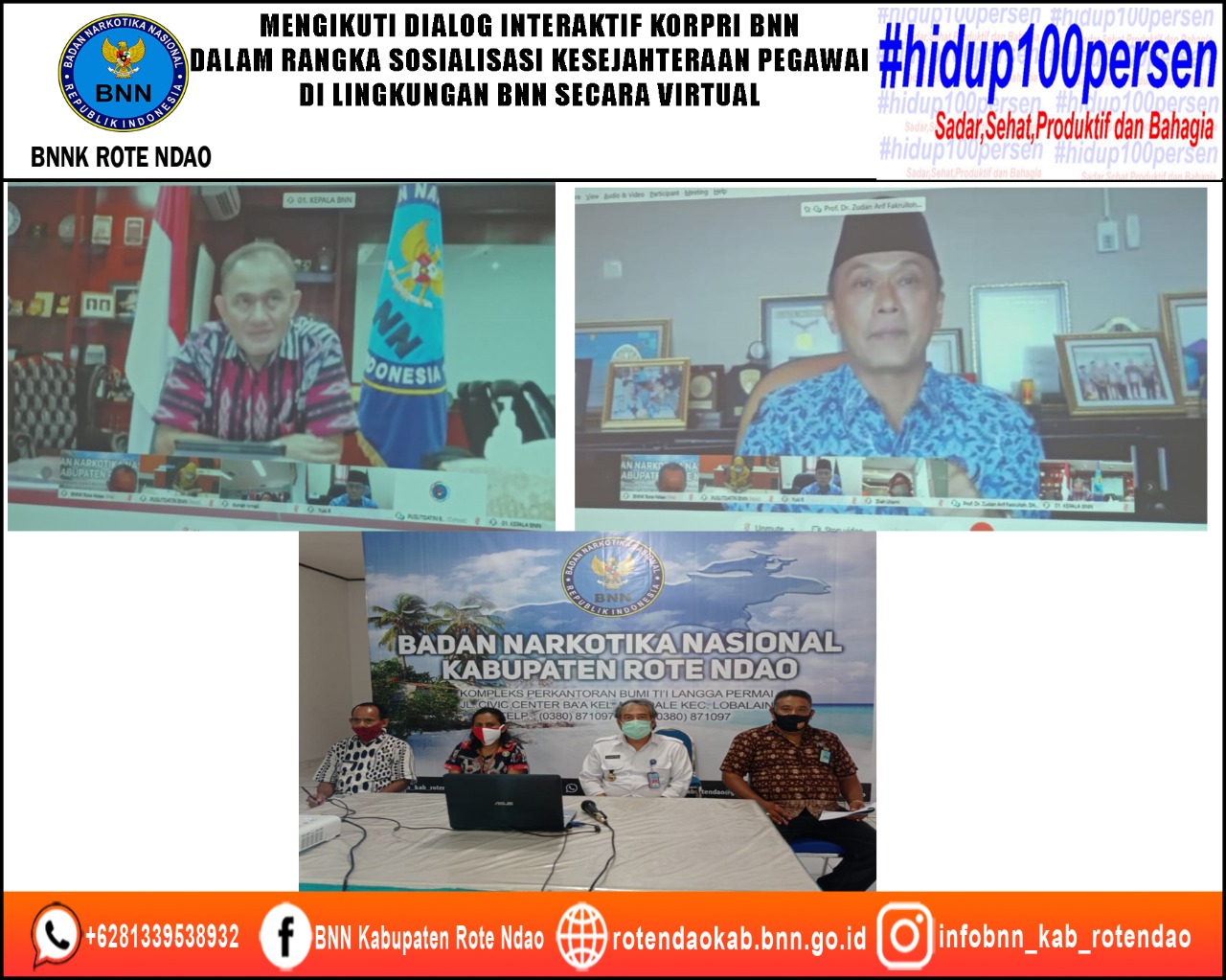 Mengikuti Dialog Interaktif Korpri BNN Dalam Rangka Sosialisasi Kesejahteraan Pegawai di Lingkungan BNN secara Virtual Mengikuti Dialog Interaktif Korpri BNN Dalam Rangka Sosialisasi Kesejahteraan Pegawai di Lingkungan BNN secara Virtual