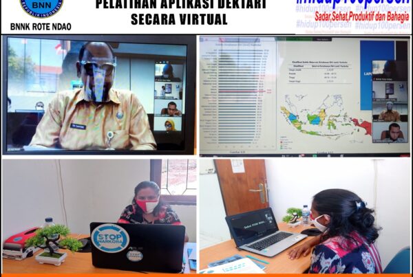 Mengikuti Sosialisasi dan Pelatihan Aplikasi DEKTARI secara Virtual